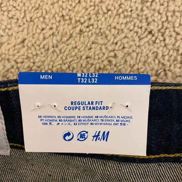 H&M Regular Fit Mens Jeans - Picture 4 of 6